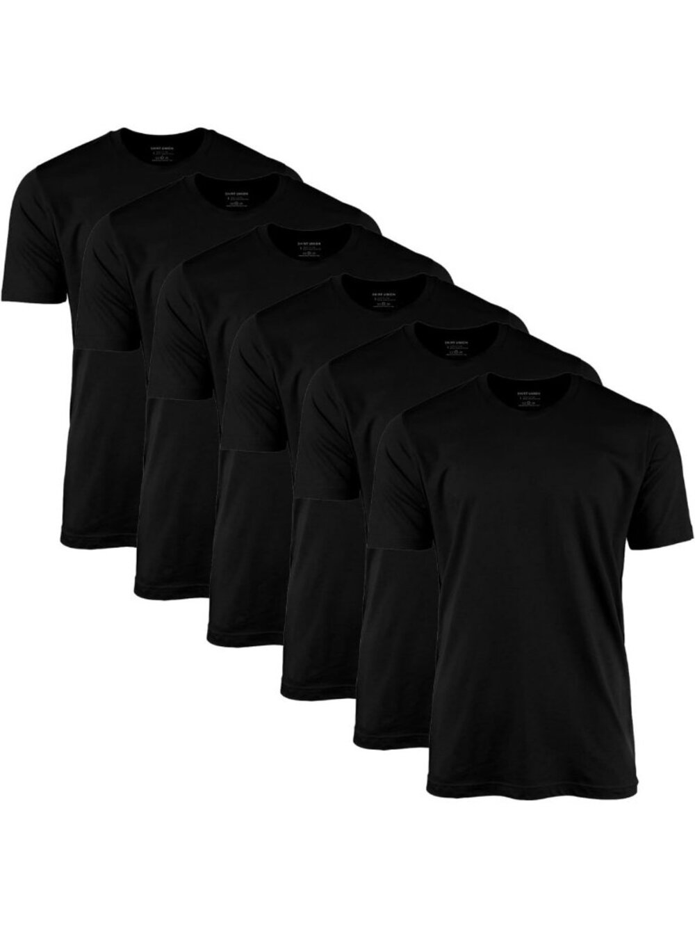 3-Pack Men's Fitted Crew Neck Tees - Super Soft Short Sleeve Classic Shirts
